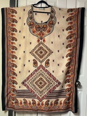 Sante Classics Kaftan Caftan Dress Boho Paisley One Size
